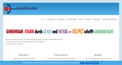 Desktop Screenshot of mp-stiftung.org